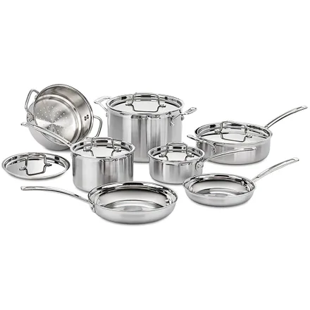Jogo Panelas Cuisinart Mcp 12N Inoxidavel Multiclad Pro 12