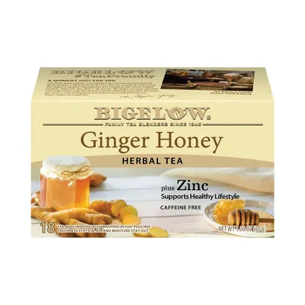 Te Bigelow Ginger Honey Plus Zinc 18