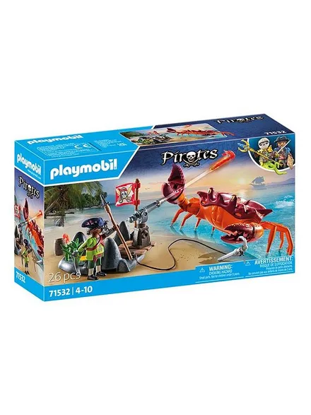PLAYMOBIL JUGUETE BATTLE AGAINST THE GIANT CRAB 71532