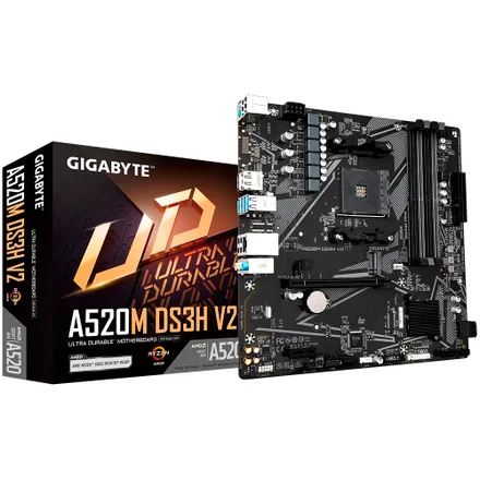 Placa Madre AM4 Gigabyte DS3H V2 Hdmi Dp Dvi M2 DD4