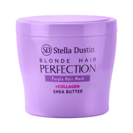 Mascara Capilar Stella Dustin Blonde Hair Perfection Purple Shea Butter 400ml