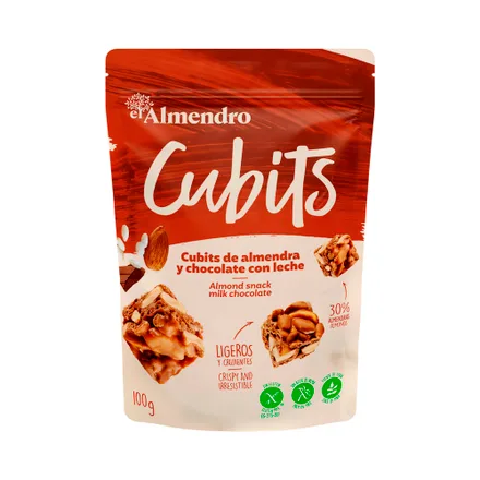 Cubitos Almendra El Almendro Chocolate Con Leche 100 Gr