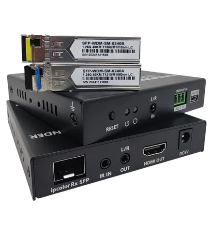 Hdmi 40KM Fibra Extender Smf Mmf Iur