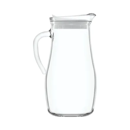 Jarra De Vidrio Lav Mislet Con Tapa Mis180 1.8 L Transparente Blanco