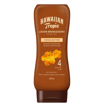 Hawaiian Tropic Protector Solar Tanning Locion Spf 4 240ml