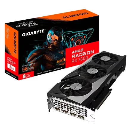 Placa Video Gigabyte Radeon Rx 7600 Gaming Oc Gddr 6 Gv 8GD