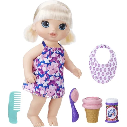 Boneca Hasbro Baby Alive Sorvete Magico Loira – C1090