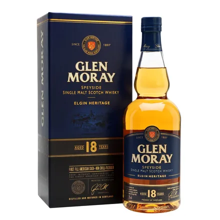 Whisky Glen Moray 18 Anos Elgin Heritage Con Caja 700ml