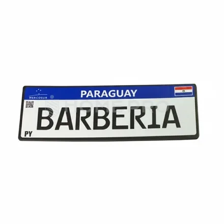 Placa decorativa para barbearia