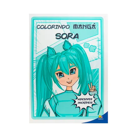 Libro Para Colorear Manga Sora Todolivro 1183290