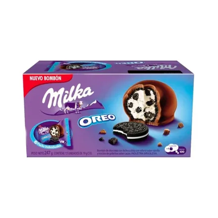 Bombon Chocolate Milka Con Relleno Oreo 13 247g