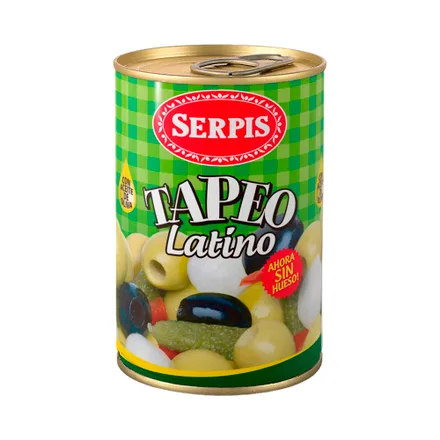 Mix Aceituna Serpis Tapeo Latino 300 Gr