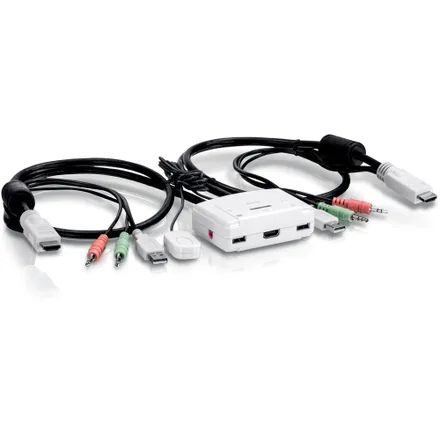 Switch Trendnet Tk 215I Kvm 2 Portas Hdmi Audio Mm
