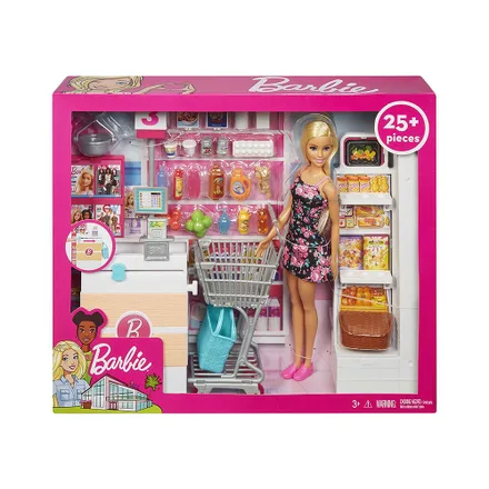 Juego Mattel Barbie Vamos Al Superemercado Frp 01
