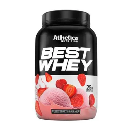Proteina Best Whey Atlhetica Nutrition Strawberry Milkshake 2LB 900g