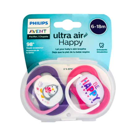 Chupete Ultra Air Happy 6 18 Avent 22