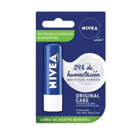 NIVEA BALSAMO LABIAL ORIGINAL CARE 4.8G