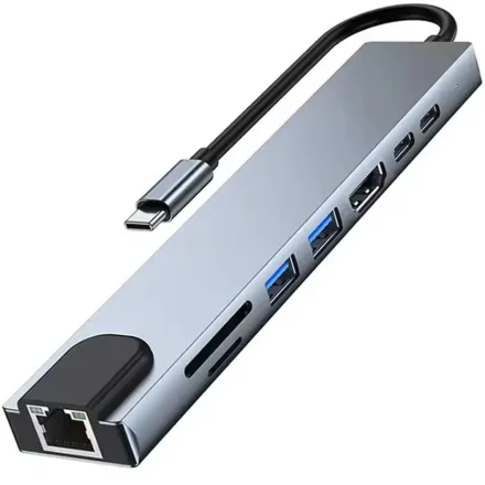 Trove Hub 8EN1 Hdmi Sd Tf RJ45