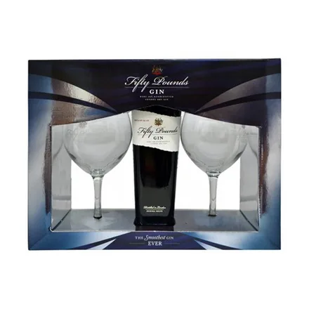 Gin Fifty Pounds 2 Vasos 700ml