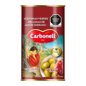 Azeitona Carbonell Recheada Presunto Serrano 150g