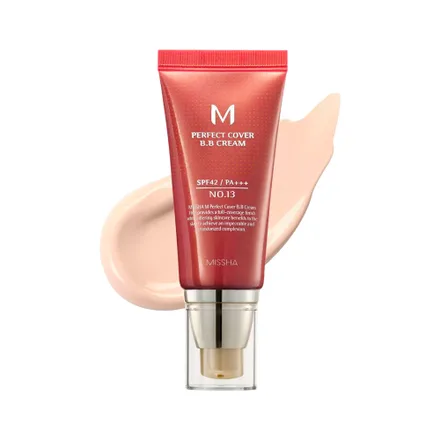 Base Missha Perfect Cover Bb Cream Spf 42 13 Bright Beige 50ml