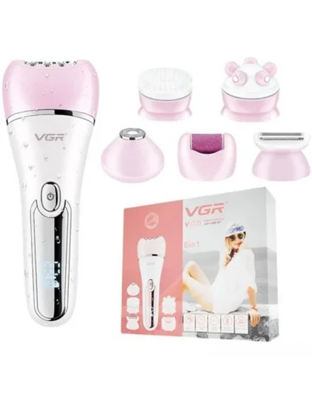 Depilador Eleletrico Vgr 733 6 1 Lady Care Recarregavel