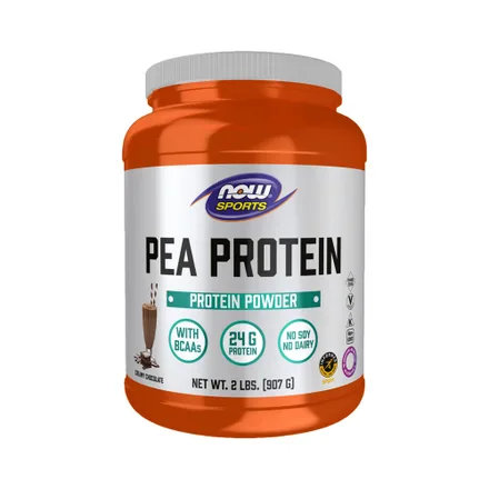 Suplemento Now Pea Protein Creamy Chocolate 907 Gr