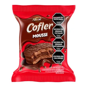 Alfajor Arcor Cofler Recheio Mousse Chocolate Cobertura Ao Leite 40g