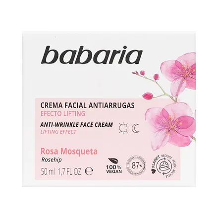 Crema Facial Babaria Anti Arrugas Rosa Mosqueta 50ml