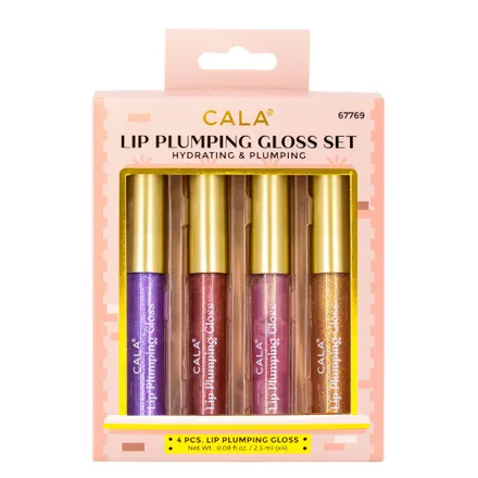 Lapiz Labial Cala Lip Plumping Gloss 4PCS
