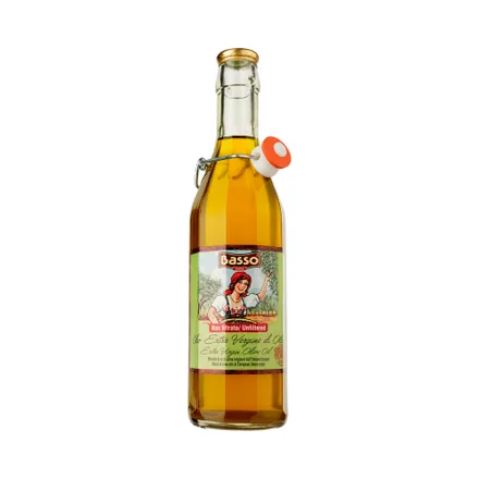 Aceite Oliva Basso Extra Virgen Unfiltered 1L