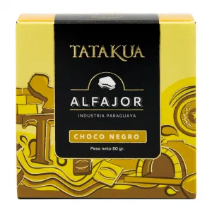Alfajor Artesanal Tatakua Recheado Doce Leite Cobertura Chocolate Ao 80g