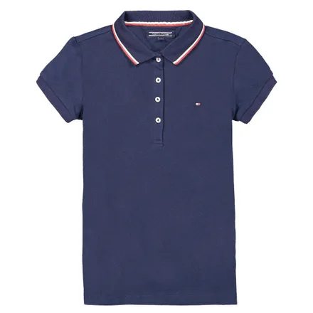Camiseta Tommy Hilfiger Polo Infantil Feminina 002 6 Marinho