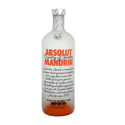 Vodka Absolut 40 Mandrin 1 Litro