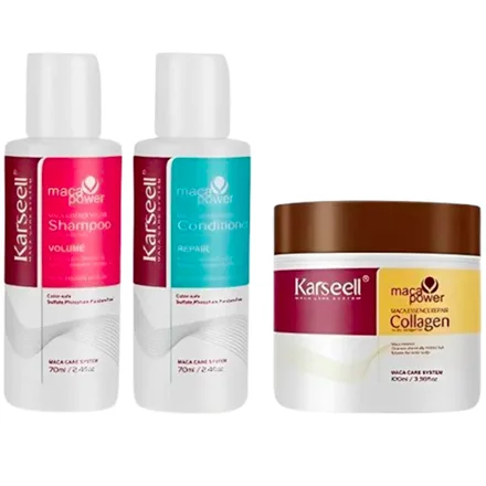 Karseell Shampoo Acondicionador Mascarilla Capilar 100ml 70ml