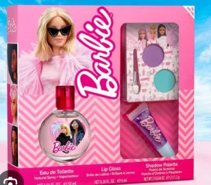 Barbie Set Eau Toilette Brillo Labios Sombras 2X 30ml 6ml