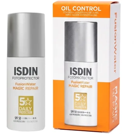Protetor Solar Facial Isdin Fusion Water Magic Repair Spf 50 50ml