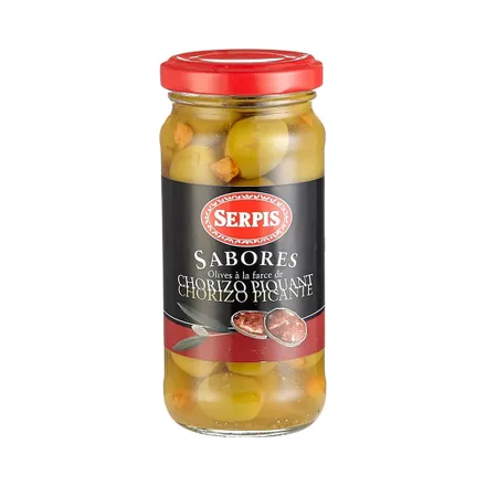 Aceitunas El Serpis Sabores Rellenas Chorizo Picante 235 Gr