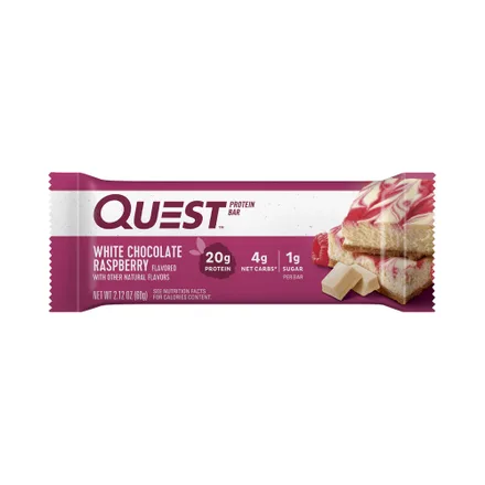 Barra De Proteina Quest Bar White Chocolate Raspberry