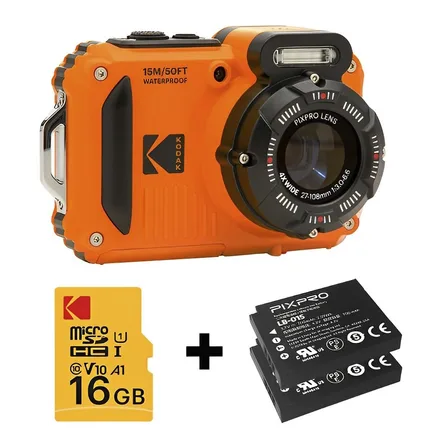 Kodak Camara Digital Pixpro Wpz 2 OG6 Baterias Memoriasd