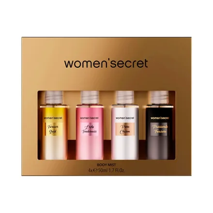 Body Mist Women Secret 4 Piezas 50ml