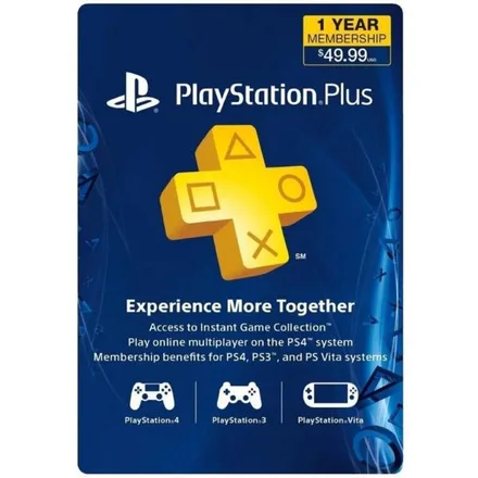 Psn Card Plus 12 Meses Eua