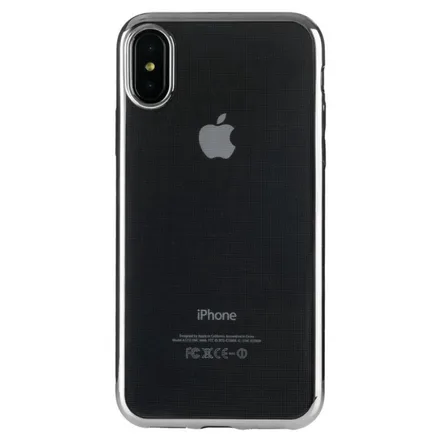 Capa iLuv iPhone XS-Max Vyneer Preto Transparente AIXPVYNEBK