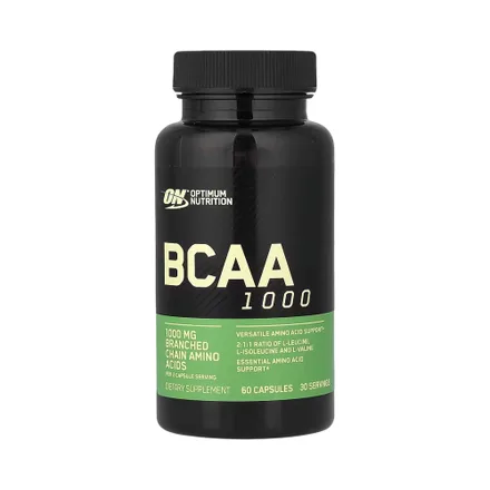 Suplemento Optimum Nutrition Bcaa 1000 Mg 60 Capsulas