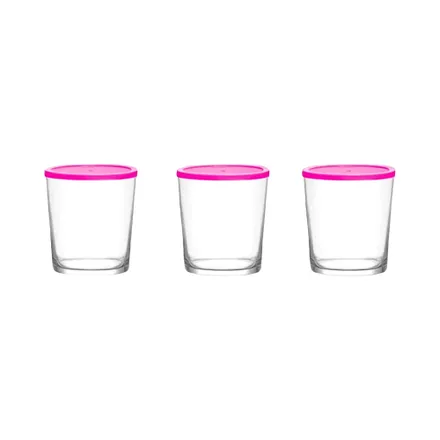 Set Potes Lav Bodega Rosa 3 Piezas 345ml