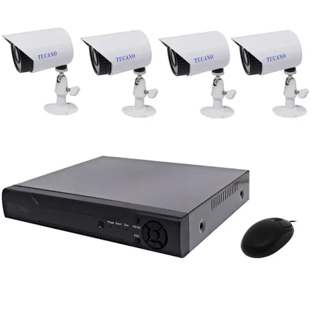 Cctv Tucano K04 Con 4 Camaras Dvr