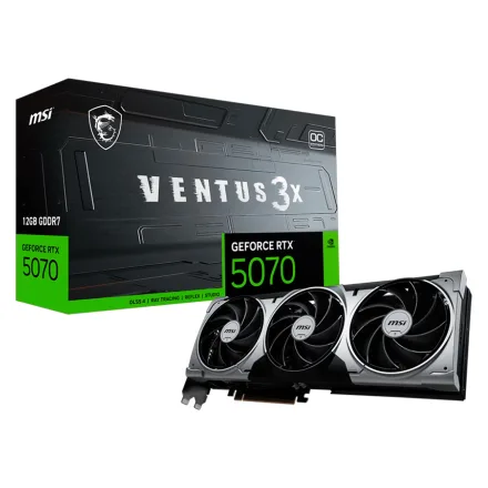 Placa Video Msi Ventus 3X Oc Geforce Rtx 5070 Gddr 7 V532 007