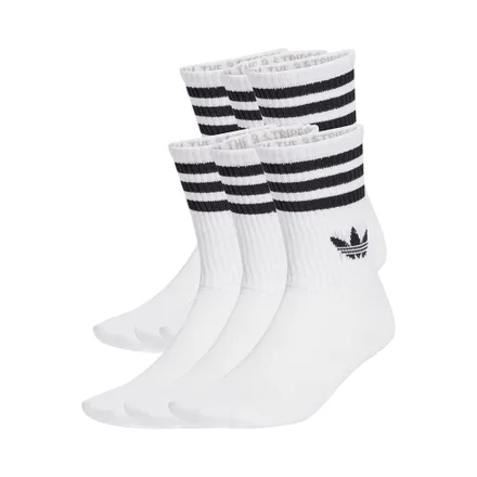 Medias Adidas Crew 3 Stripes 6 Pares