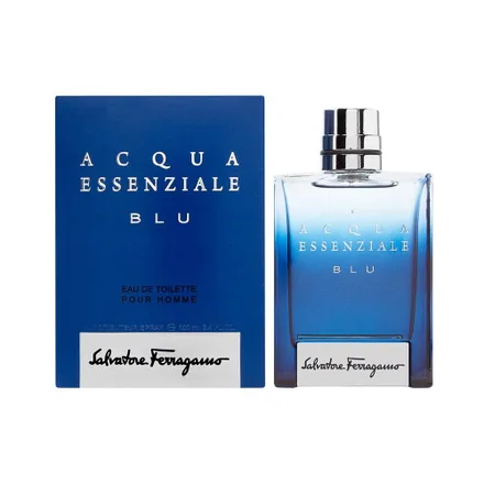 Perfume Salvatore Ferragamo Acqua Essenziale Blu Eau Toilette Masculino 100ml