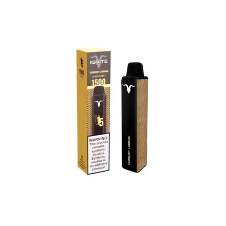 Vape Descartavel Ignite V15 1500 Puffs Cranberry Lemonade 5 Nicotina